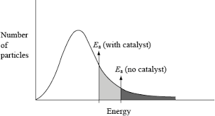 boltzmann distribution graph using a catalyst